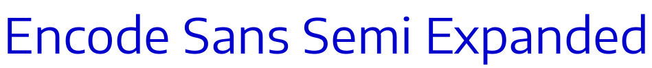 Encode Sans Semi Expanded フォント